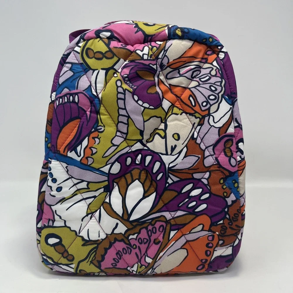 Vera Bradley Lunch Bag Flutter Pattern Insulated Zipper Handles Mfg $40 NWT
